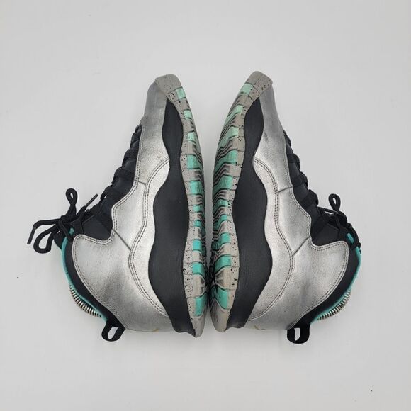 Nike Air Jordan X Size 7Y Silver  Lady Liberty Sneaker 705179-045 Womens sz 8.5 - Picture 6 of 9